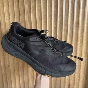 HOKA Men’s Transport Shoes Black Sneakers Size 12